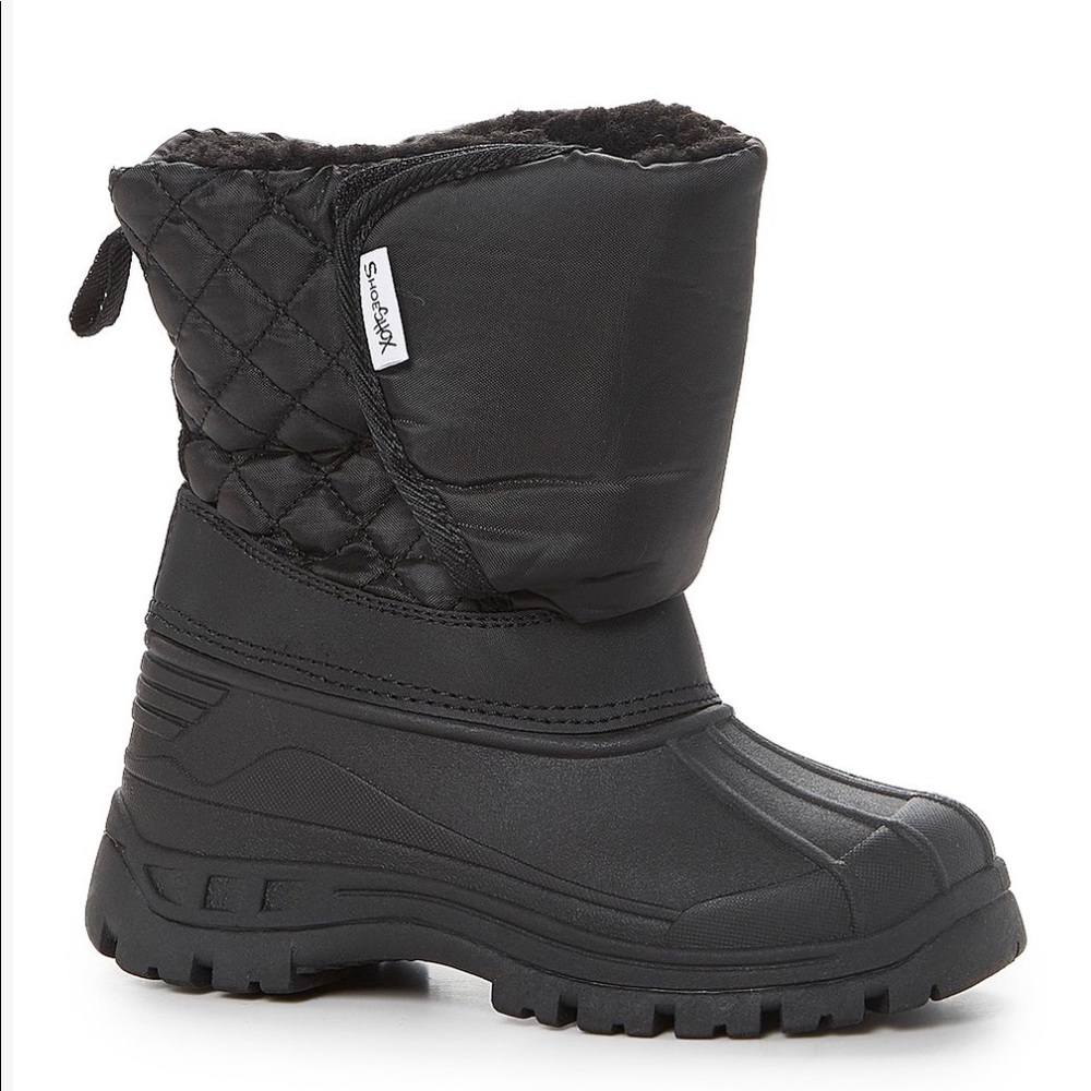 Quilted Black Snow boot